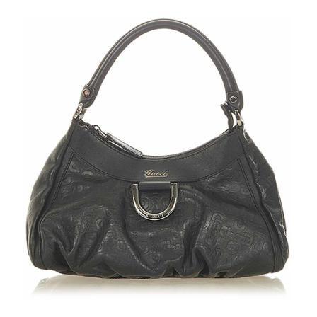 Gucci Vintage, Handbags Zwart, Dames, Maat:ONE Size,leather