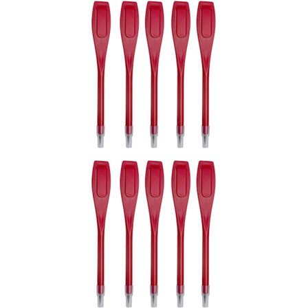 10 stk. Golfblyanter 2B Golf Scoring Blyanter Blyanter Plastik Markør Pen Optagelse Score Golf Blyanter til Sportspil 10x Golf Scoring Blyanter Rød