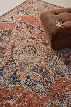 Jotex - Glattvevd Teppe 200x300 Cm Bomull/Polyester Multi ALMRIA - Kjøp Glattvevde tepper hos Jotex