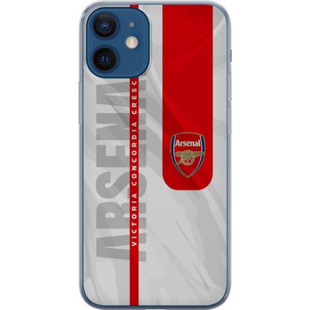 Yhteensopiva Puhelinkuori Apple iPhone 12 Arsenal FC logo juliste jalkapallo Premier League seura punainen valkoinen tausta Gunners jalkapallojoukkuee