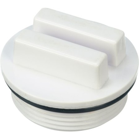 Vinterpropp med gänga 1 1/2" Vit