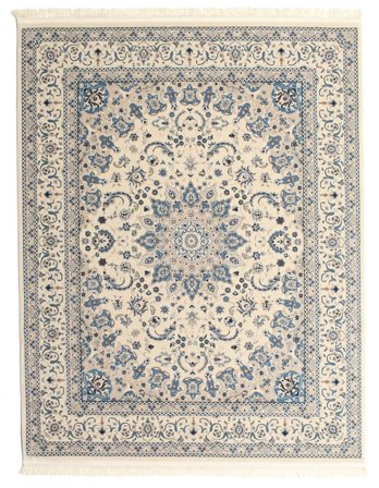 Medallion Nain Emilia Cream White/Light Blue Large Rug