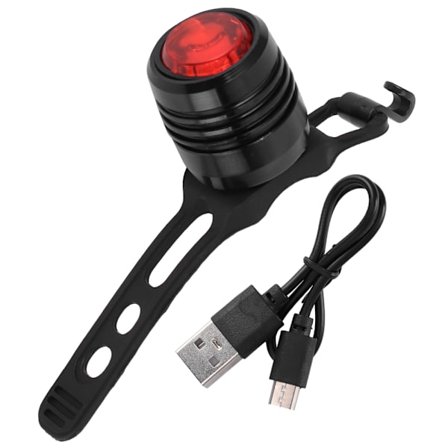 Mountainbike LED Varnings Baklampa USB Laddning Cykel Bakljus Cykeltillbehör