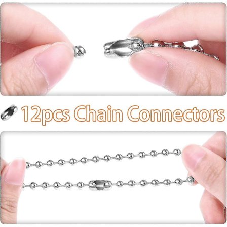 Rullgardinskedja - 5 Meter, 4,5 mm, 12 Kedjekopplingar