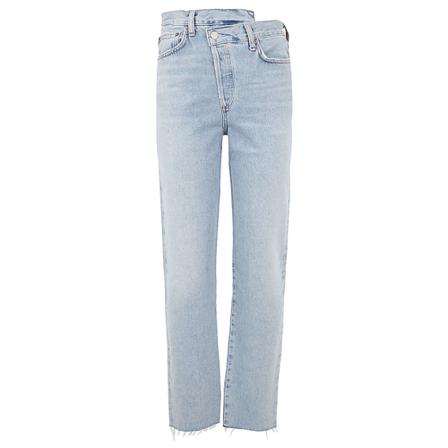 Agolde, Straight Jeans Blauw, Dames, Maat:W25
