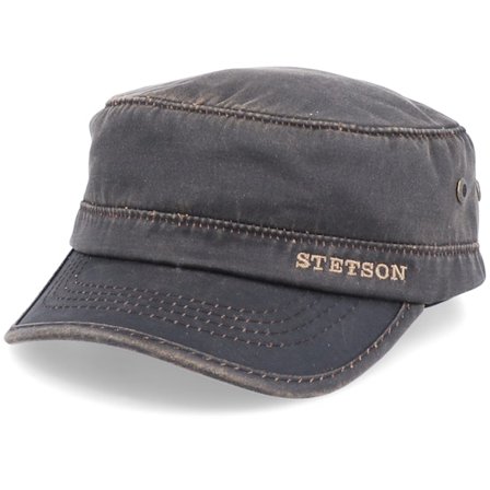 Stetson - Brun army Caps - CO/PE Lined Brown Army @ Hatstore