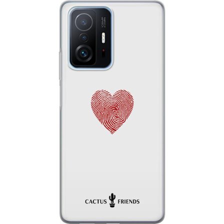 Kompatibel Mobilcover til Xiaomi Xiaomi 11T Pro Cactus and Friends - Fingerprint Love