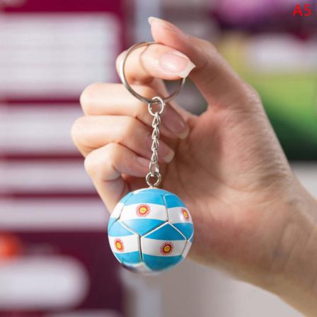 1pc World Cup Football Fan Supplies National Team Flag Keychain