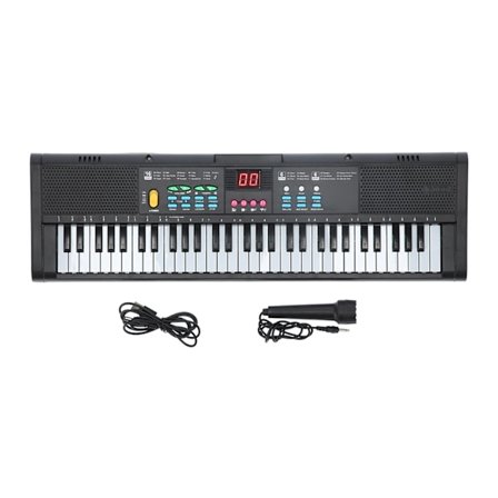 61 Tangenter Elektrisk Digital Piano Keyboard med Mikrofon MQ6186 Multifunktionellt Instrument
