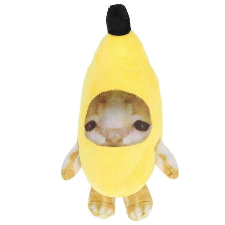 Banan Kat Plyslegetøj Multifunktionelt Sjovt Dekompression Sød Tegneserie Blød Hyggelig Udstoppede Dyr Legetøj til[D]