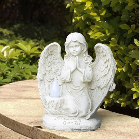 Solcelle-engel lys som medfølelsesgave, kirkegårdsdekoration, mindesmærke