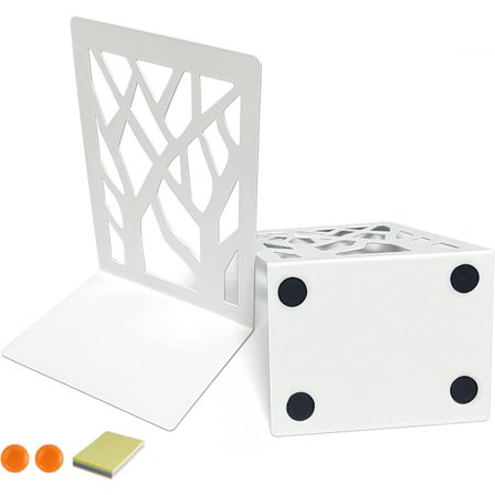 Bokstøtter, metallbokstøtter, 1 par bokstopper, bokblokk kompatibel hylle, Boken