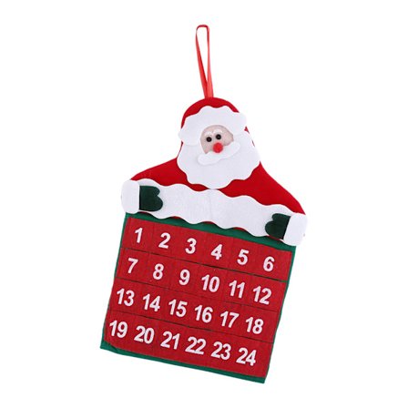 Juldekor Tygfickor God Jul Jultomte Adventskalender Nedräkningsprydnad