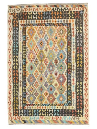 Kilim Afghan Old Style Rug Oriental Brown/Orange (Wool, Afghanistan)