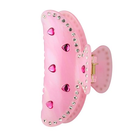 KICKS Beauty Acetate Hair Clip Pink, Hår, Hårpynt, Hårklemmer