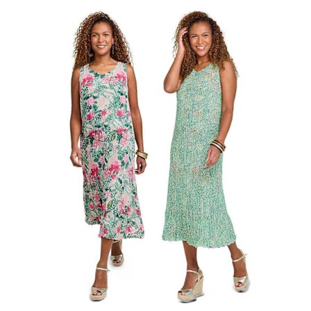 Amber | Dame | Vendbar sommerkjole blomstermønstret 2-i-1 (Marineblå sommerfugltrykk, 22 Kort)