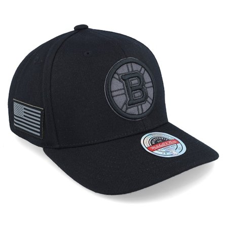Mitchell & Ness - Hatstore Exclusive x Boston Bruins Black Flag Black Adjustable Adjustable Black Cap - NHL @ Hatstore