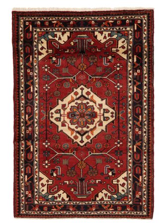 Hamadan Rug Oriental Black/Dark Red (Wool, Persia)