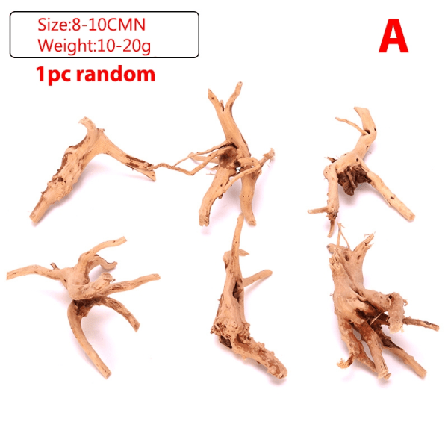 1 stk nytt akvarium naturlig trestamme Driftwood Fish Tank Wood D - Perfet A