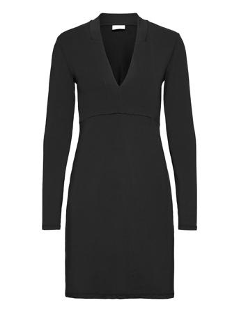 Vileoa L/S V-Neck Dress/Ofw Black Vila