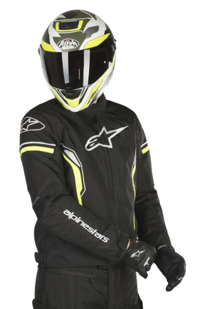 Jas Alpinestars T-SP-1 Waterproof Zwart/Geel Fluo L
