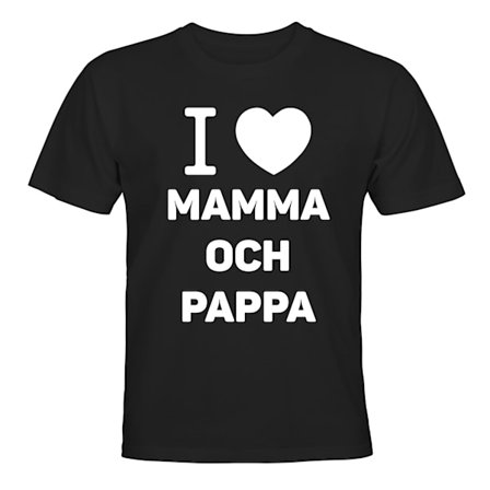Jeg Elsker Mor og Far - T-SHIRT - BØRN
