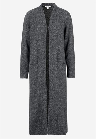 Cellbes of Sweden - Supermjuk, lång cardigan med fickor Beata - grå / melerad - för damer - 46/48