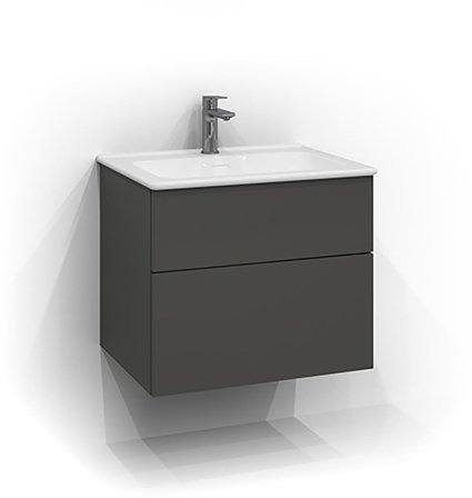 Svedbergs A870621 Tvättställsskåp grått. 2 lådor, Badrum