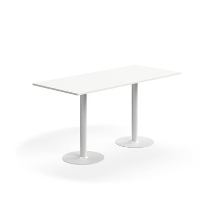 Bar table ALVA, 1800x800x900 mm, high pressure laminate, white