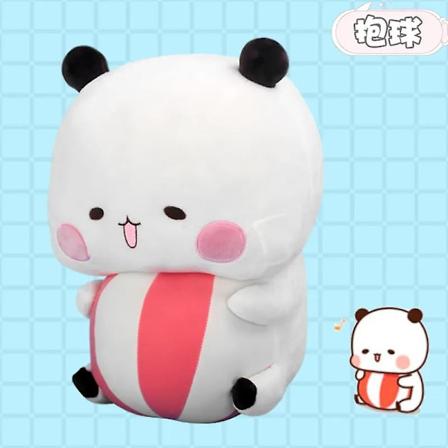 Bubu og Dudu Panda Plussj Koselig Tegneserie Panda Bjørn Dukke Kawaii Fyllt Myk Pute Lekerom Dekor Barnefødselsdagsgaver For Barn h E