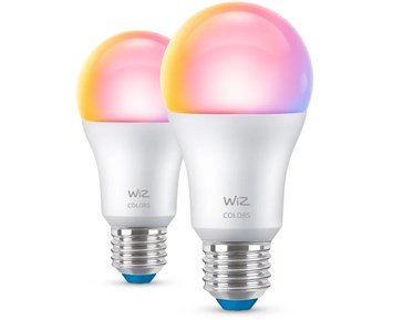 WIZ Wi-Fi RGB 60W A60 E27 - 2 pack - 2-pack smart WiFi RGB LED-lampa E27
