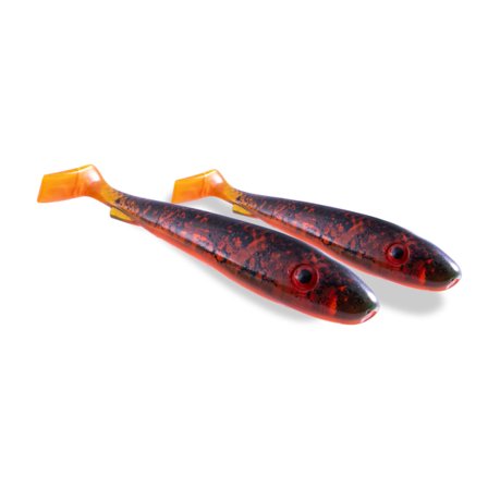SvartZonker Big McRubber 25cm Flash Series (2-pack) - Crappie Burbot