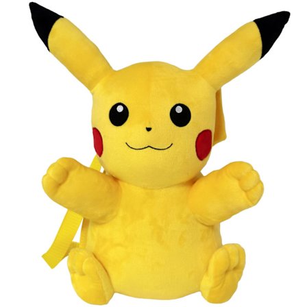 Pikachu plysrygsæk legetøj 36 cm til børn og samlere