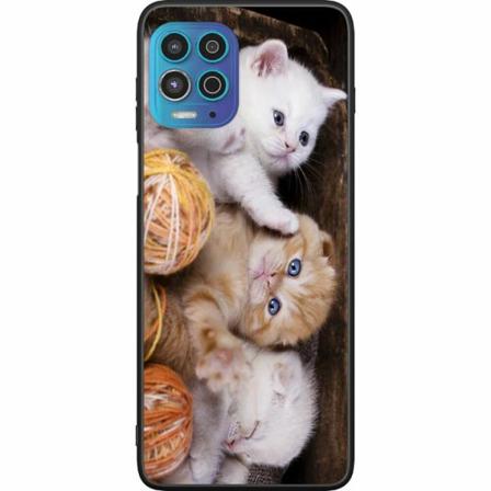 Motorola Moto G100 Svart Skal Katter