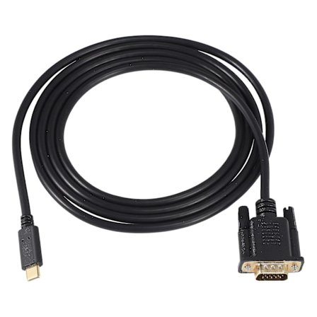 Usb C till Vga-kabel 1,8 m, Usb Typ C till Vga-kabel, Lämplig för Usb 3.1-enheter-lämplig Fo