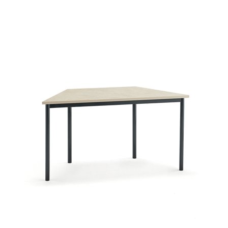 Tisch SONITUS TRAPETS, 1400x700x720 mm, Linoleum beige, anthrazit