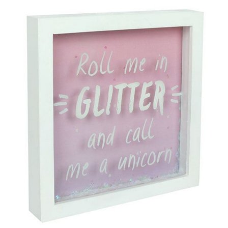 Something Different Roll Me In Glitter Box Frame One Size Rosa
