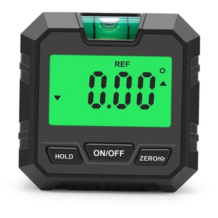 ING Digital Vinkelsensor - LCD-skærm Vinkelmåler med Magnetisk Baggrundsbelysning - Intet batteri