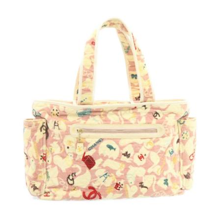 Chanel Vintage Pre-owned Tote Tas , Roze , Dames , Maat: ONE Size Vintage Tassen