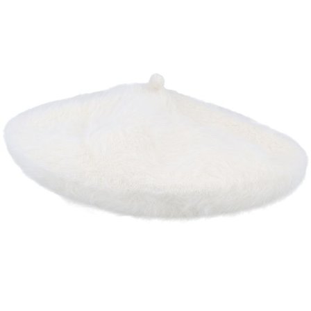 Brixton - Vit beret Hatt - Audrey Ii Fuzzy Off White Beret @ Hatstore