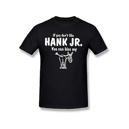 Huang Hank Williams Jr T-shirt för män Svart