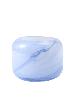 Åhléns Home Ljuslykta LONE låg Ljuslyktor & ljushållare Blå ONESIZE