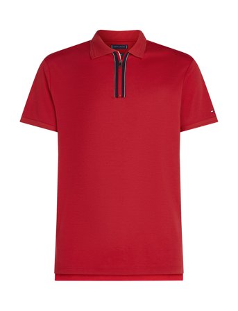 Tommy Hilfiger | Zip Liquid Cotton Reg Polo | M