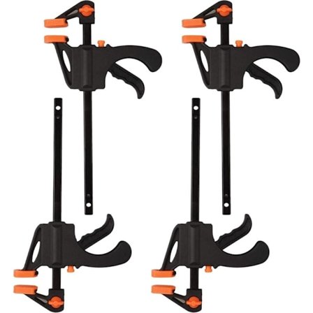 4 tuuman räikkäpuristimet puutöihin tee-se-itse askarteluun wolfcraft pikapuristin 4 kpl