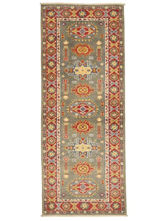 Hand Knotted Kazak Fine Rug 72X180 Brown/Orange