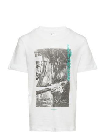 Jcolegends Photo Tee Ss Crew Neck Jnr White Jack & J S