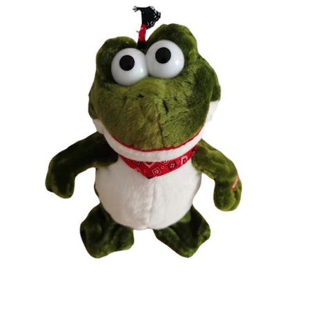 Elektrisk plyslegetøj skør dansende kylling and frø sjov syngende dukke, der holder halsen skrigende kylling