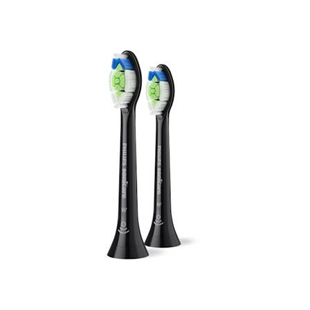 Philips Sonicare W2 Optimal White HX6062 - extra tandborsthuvud - svart