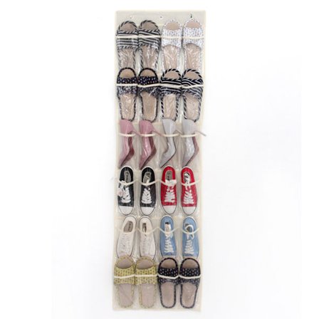 24 Lommer Over Dør Sko Oppbevaring, Hengende Organizer Organiser