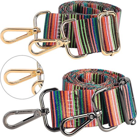 Justerbar färgad väska axelrem Damrandig multifunktionsväska axel 2 delar